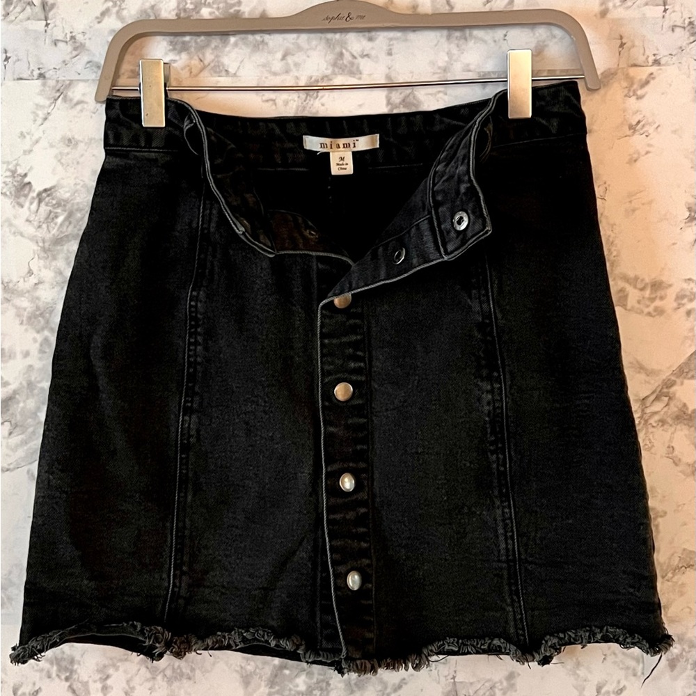 Super Cute Black Denim Skirt